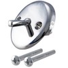 Westbrass 3-1/8" Two-Hole Trip Lever Overflow Face Plate and Screws,