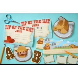 Eureka 843247 Wild Wild West Student Nameplates for Classrooms and Desks, 9.5" x 6.5", Multicolor, 36 Pieces