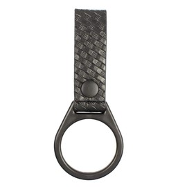 ROCOTACTICAL Side Handle Baton Ring Holder, D/C Cell Flashlight Holder for Duty Belt, Basketweave