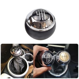 Kakulkomen 5/6 Speed Car Gear Shift Knob Shifter Lever Hand Ball for Mini R50 One D R52 R53 Cooper S 3 Doors 2001 2002 2003 2004 2005-2008 (6 Speed)
