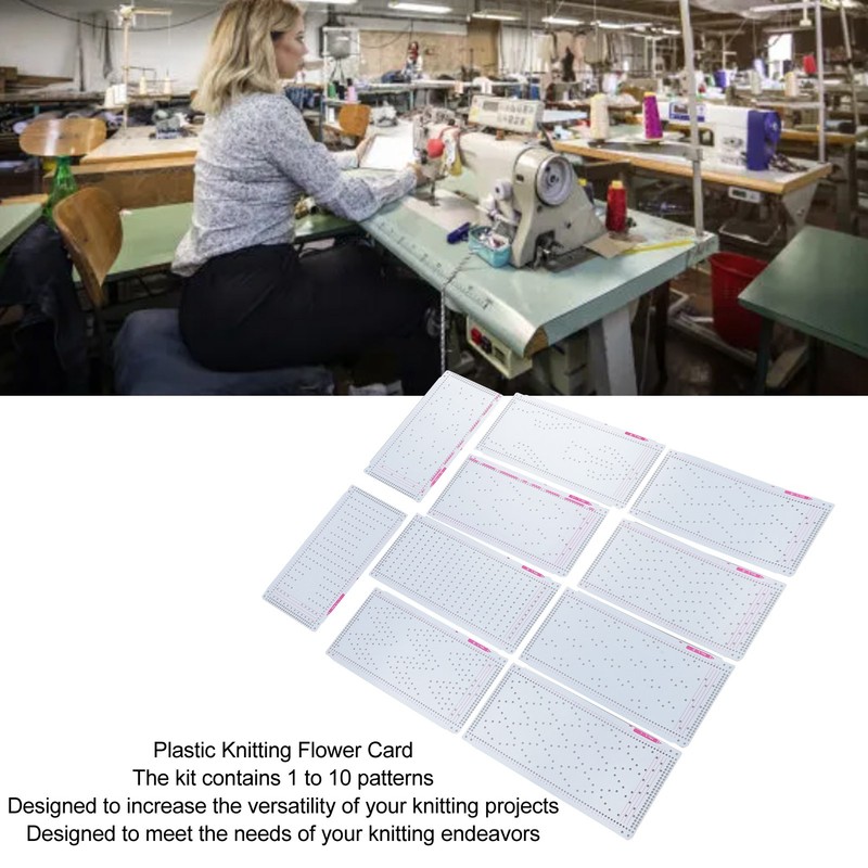 10pcs Knitting Machine Punch Card for Silver Reed Knitting Machine