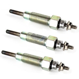 Boxonly 3PCS 10V Diesel Glow Plug Set – Compatible with Isuzu 3LB1 3LD1 4LB1 4LE1 Engines – Replaces 8-97106549-4 8-97106549-1 – Fit for Hitachi Daewoo Mini Excavators