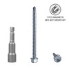 60pcs DIN 7504K Galvanized Steel 5.5 x 70mm Screws Self