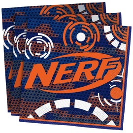 Unique 51382 Nerf Party Napkins, 16 Count
