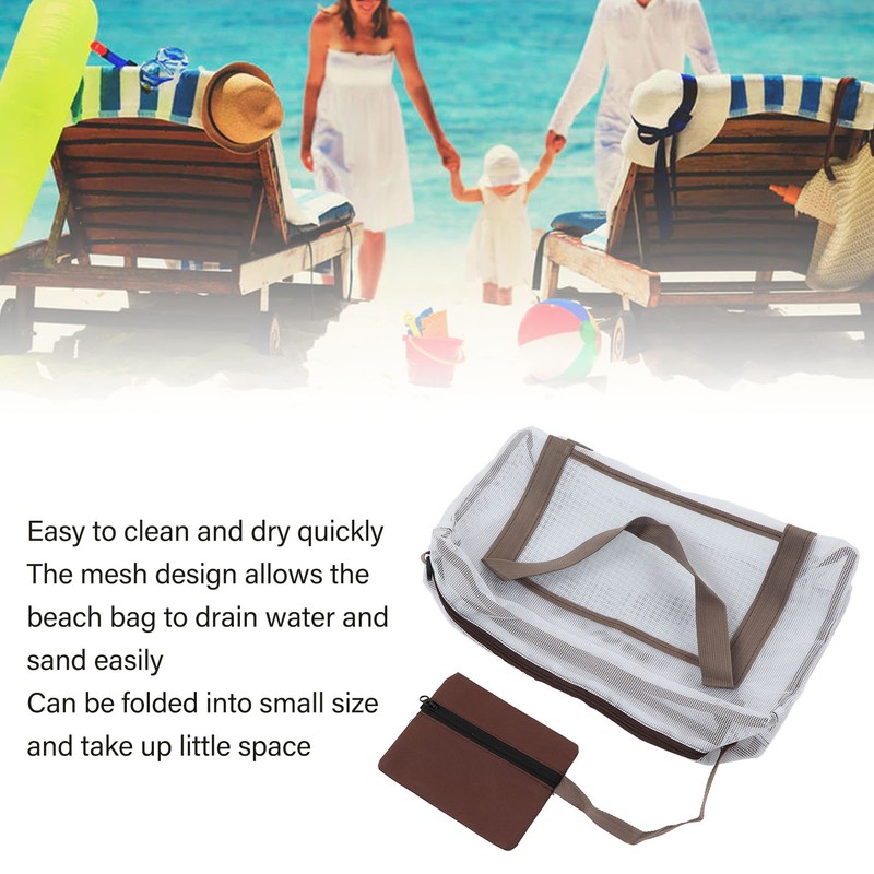 Mesh Beach Bag Extra Large Lightweight Quick Dry Outdoor Beach