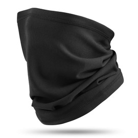 Hasagei Tube Scarf Men's Women's Fleece Hats Windproof Loop Scarf Neck Warmer Ski Mask Elastic for Running, Skiing, Cycling, Snowboarding, Climbing, Motorcycling, Outdoors, Black