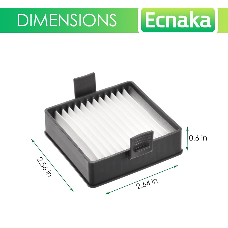 6 Pack A32VC04 Filter Compatible with Ryobi Hand Vacuum Filter