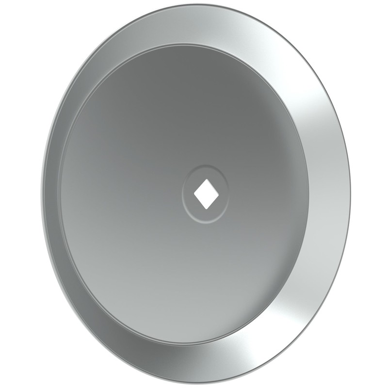 BRIXWELL 900-10221C-XCP5 2-3/4" (Di) Metal Closet Cabinet Knob Round Backplate