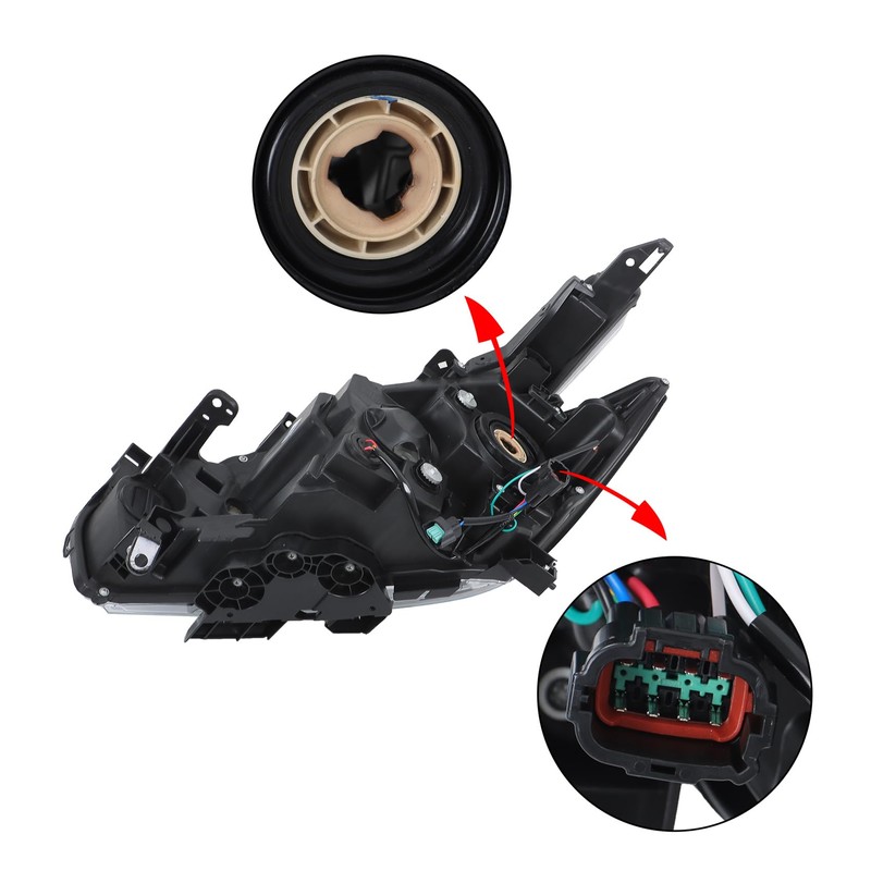 labwork Headlight Assembly Replacement for Murano 2015-2016 Headlights Halogen w/DRL