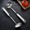 Wall-Mounted Stainless Steel Hot Pot Soup Colander and Spoon, Durable
