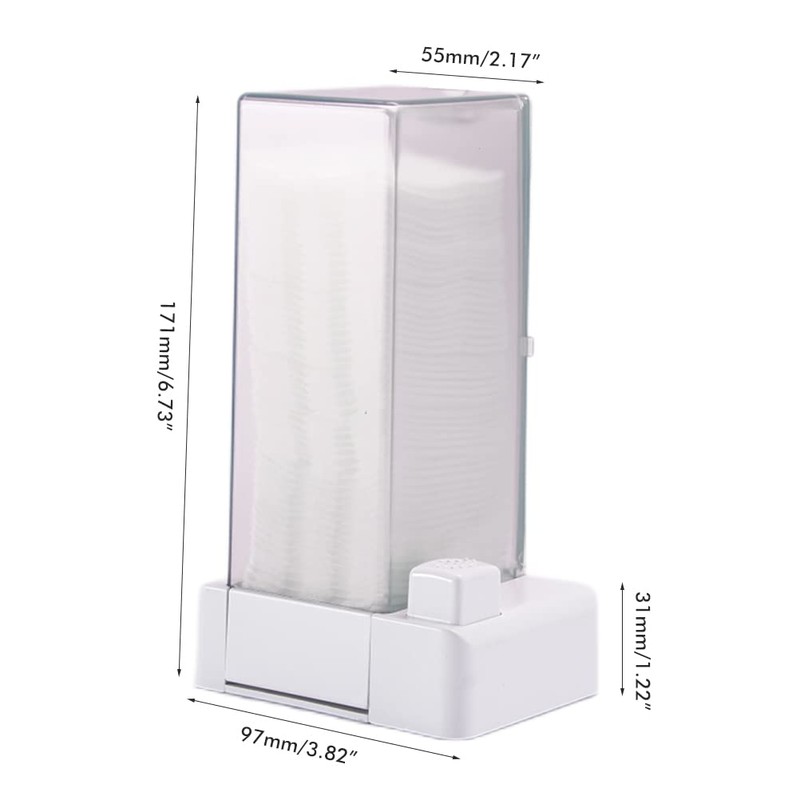 Cosmetic Cotton Storage Box, Automatic Cotton Pad Dispenser Press Out