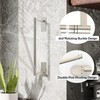 Ruacq Brushed Nickel Paper Towel Holder Self Adhesive Double Post