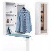 Organizedlife Wall Mounted Ironing Board Cabinet with Iron Storage, Built