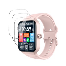 For GPEESTRAC Smart Watch, 2.0 Inch Large Screen Film, High Transparency, Resistant to Water and Oil, Shatterproof, High Sensitivity, Anti-Fingerprint, Anti-Reflection, Thin, Flexible TPU Protective Film [3 Pieces]