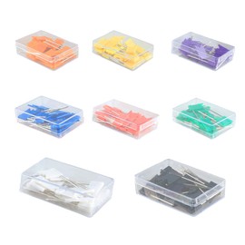 GroveEs 160PCS Flag Map Pins,Multicolored Plastic Head Push Pins with Steel Point,Durable Travel Map Tacks for Home School Office Bulletin Boards Cork Boards Foam Boards Paper Holder Calendar Camping