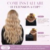 Clip Extensions In 100% Remy Human Hair for Women Jet