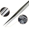 Precision Tweezers 2pcs Precision Stainless Steel Pointed Tweezers for Craft,