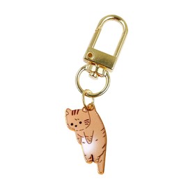 POYAMUSE Lovely Cat Keychain Kitty Keyring for Women Men Pet Memorial Jewelry-ginger