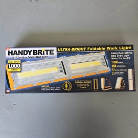 HANDY BRITE Ultra-Bright 72 LED Foldable Work Light 1000 Lumens USB Rechargable