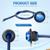 Nilight 10 PCS 3/4 Inch Round LED Clearance Light Front