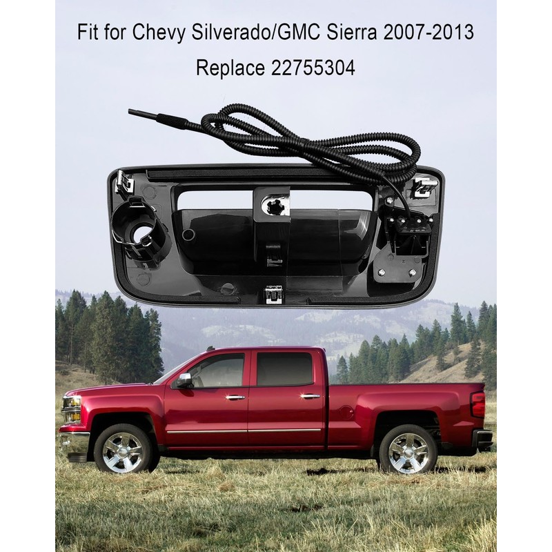 HD 1080P Rear View Backup Tailgate Handle Camera Fit for