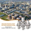 Napredak 1/2 Inch Stainless Steel Hose Barb Bulkhead Fitting for