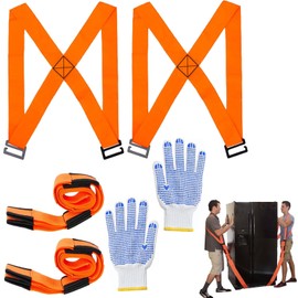 DERJDISF Practical carrying straps for furniture movers - robust carrying straps for furniture and moving, straps for material transport, ideal for easy and safe transport of heavy items