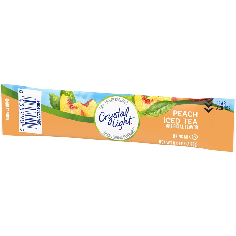 Crystal Light Sugar-Free Peach Iced Tea On-The-Go Powdered Drink Mix