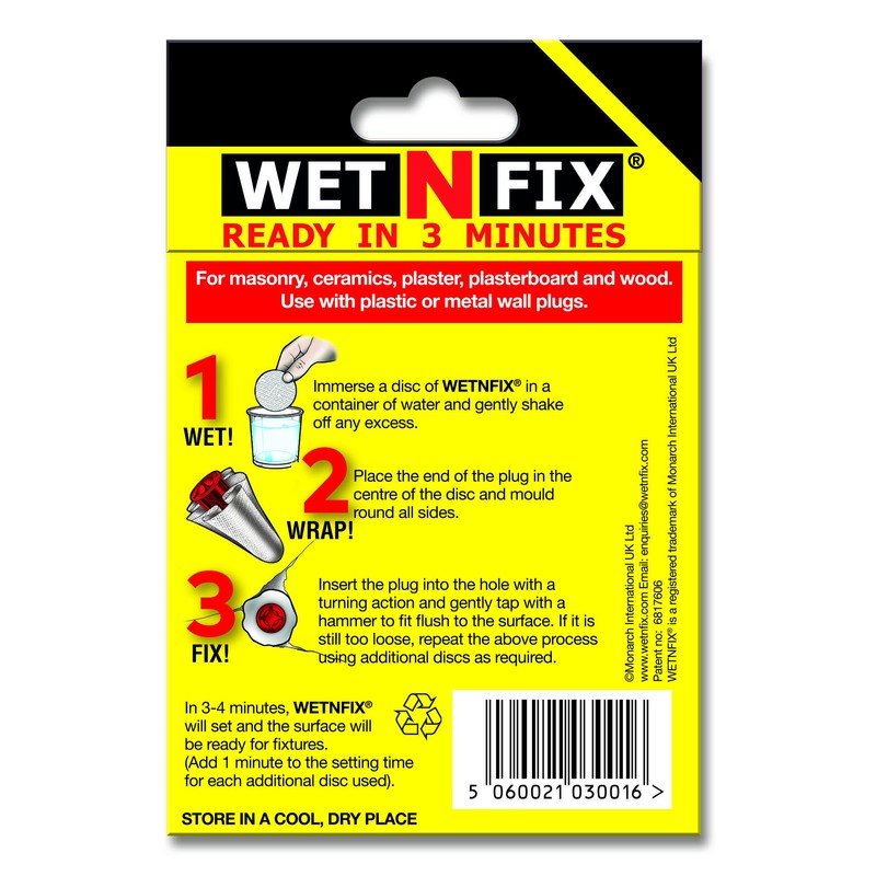 WETNFIX (10 Discs) - Fixing Wall Plugs Fast! No Need