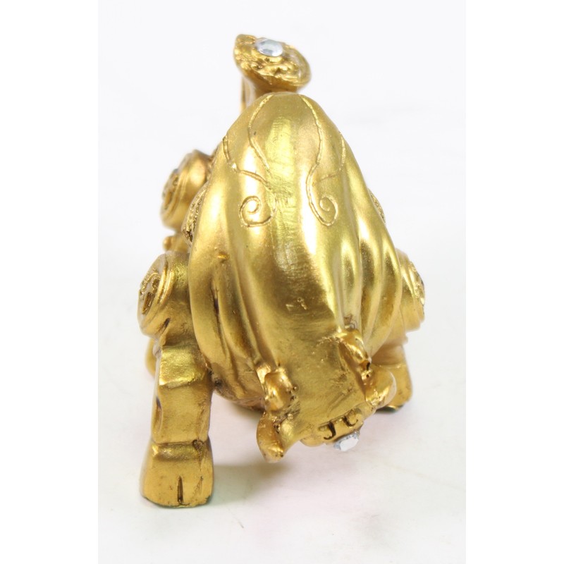 Feng Shui 4" Gold Money Bull Ox Wealth Statue Figurine