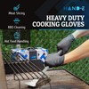 Hand-E Touch Disposable Black Nitrile Gloves X Small 100 Count