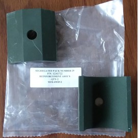 AM General 2 each - NEW HUMVEE HMMWV M998 REINFORCEMENT BRACKETS RH LH RIGHT LEFT SEATBELT