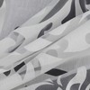 Heichkell Transparent Voile Curtain with Burnout Design Living Room Curtain