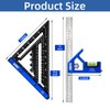 7inch Rafter Square and 12inch Combination Square Set -CNC-Machined Aluminum