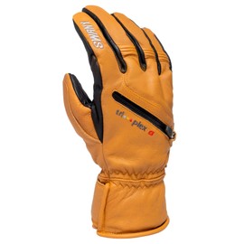 Swany Men's X-Cell Under Gloves - Waterproof Breathable Insulated Winter Snow LeatherShield Gloves with Utility Heat Pocket, Segale, X-Large