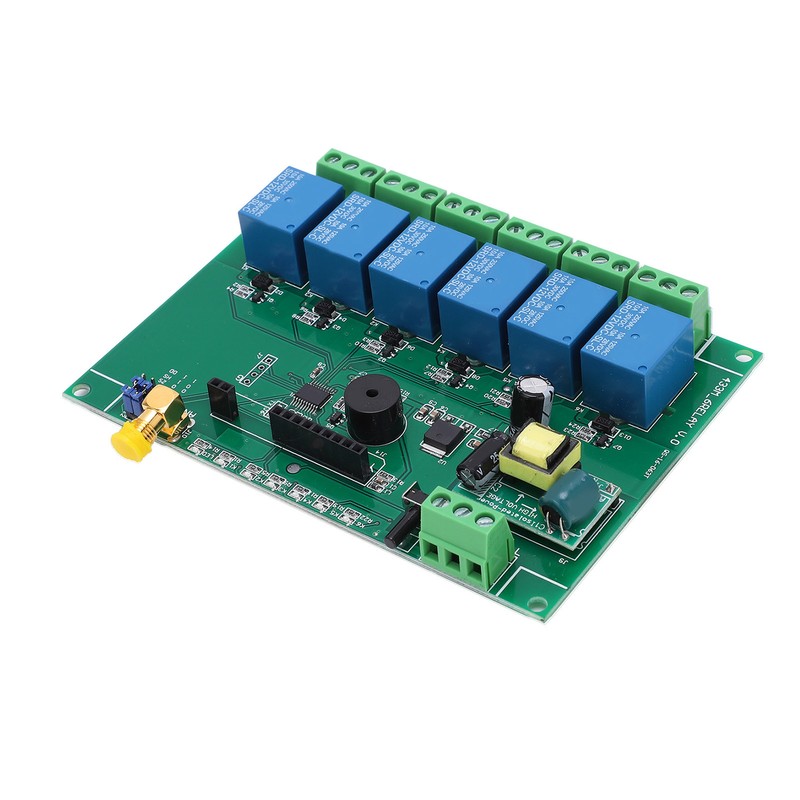 Relay Board 6 Channel RF Remote Control Relay Module for