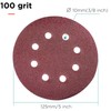 YoiYee 100 Grit Sanding Discs Pads, 8 Holes, 125mm/5-inch Hook