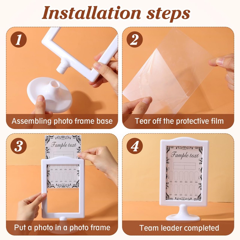 Angoily Double-Sided Picture Frames 4 Pieces 8 45 x 4