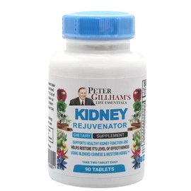 Peter Gillham’s Life Essentials Kidney Rejuvenator, 90 Tablets, 45 Servings per Container. Kidney Cleanse, Proprietary Blend of Herbs, Fruits, Leaves, Barks & Spices to Aid in Kidney Support. Made in USA (Label May Vary)