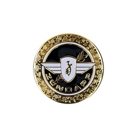Sticker Emblem Diameter 64 mm Round Shiny Gold for Zündapp