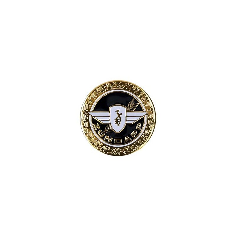 Sticker Emblem Diameter 64 mm Round Shiny Gold for Zündapp