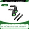 Japtend Fuel Line Quick Connect Fittings, 2 Sets Fuel Line