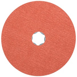 PFERD COMBICLICK Fibre Disc, 25 pc. | 5 inch Dia. | 120 grit | Aluminum Oxide A-Cool | 40314 - for Universal Grinding Work from fine to Very fine Grinding on Stainless Steel (INOX)