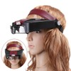 Magnifying Glass Helmet Type Head Mounted Magnifying Glass with LED