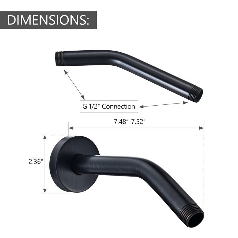 123815ORB Replacement For Moen 8 Inches Anti-leakage Ceiling Wall Mounted
