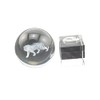 Speed Mao Beautiful Crystal Glass Crystal Ball Tiger Base 2.0