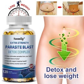Soomiig Parasite-Blast Cleanse Detox Complex Support Inteatinal Health - 120 Caps
