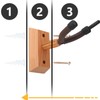 Flanger FH-003 Durable Wooden Base Violin Hanger Hook Wall Mount