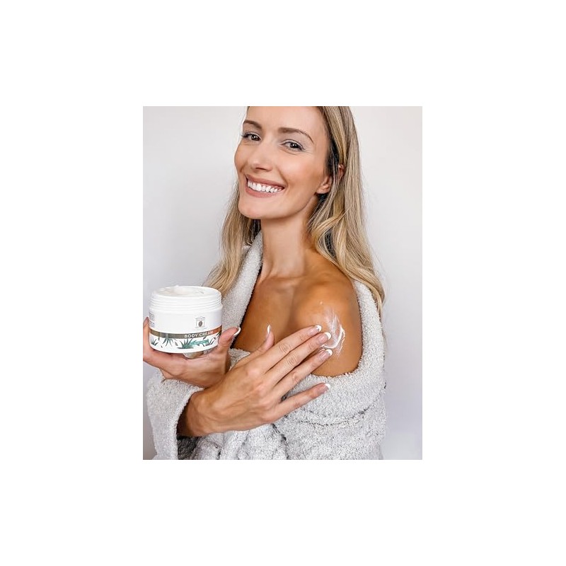 Crema corporal con aceite de oliva y aloe vera: hidratación