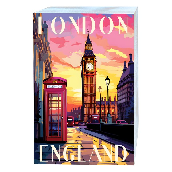 R and R Imports London England Design B Souvenir Wood